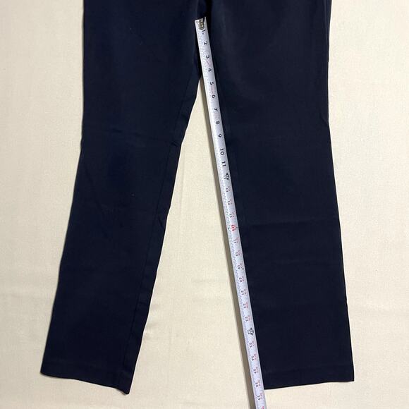 Ann Taylor Signature Seasonless Stretch Slim Ankle Pant Navy Blue Work - Size 8 - Picture 5 of 8